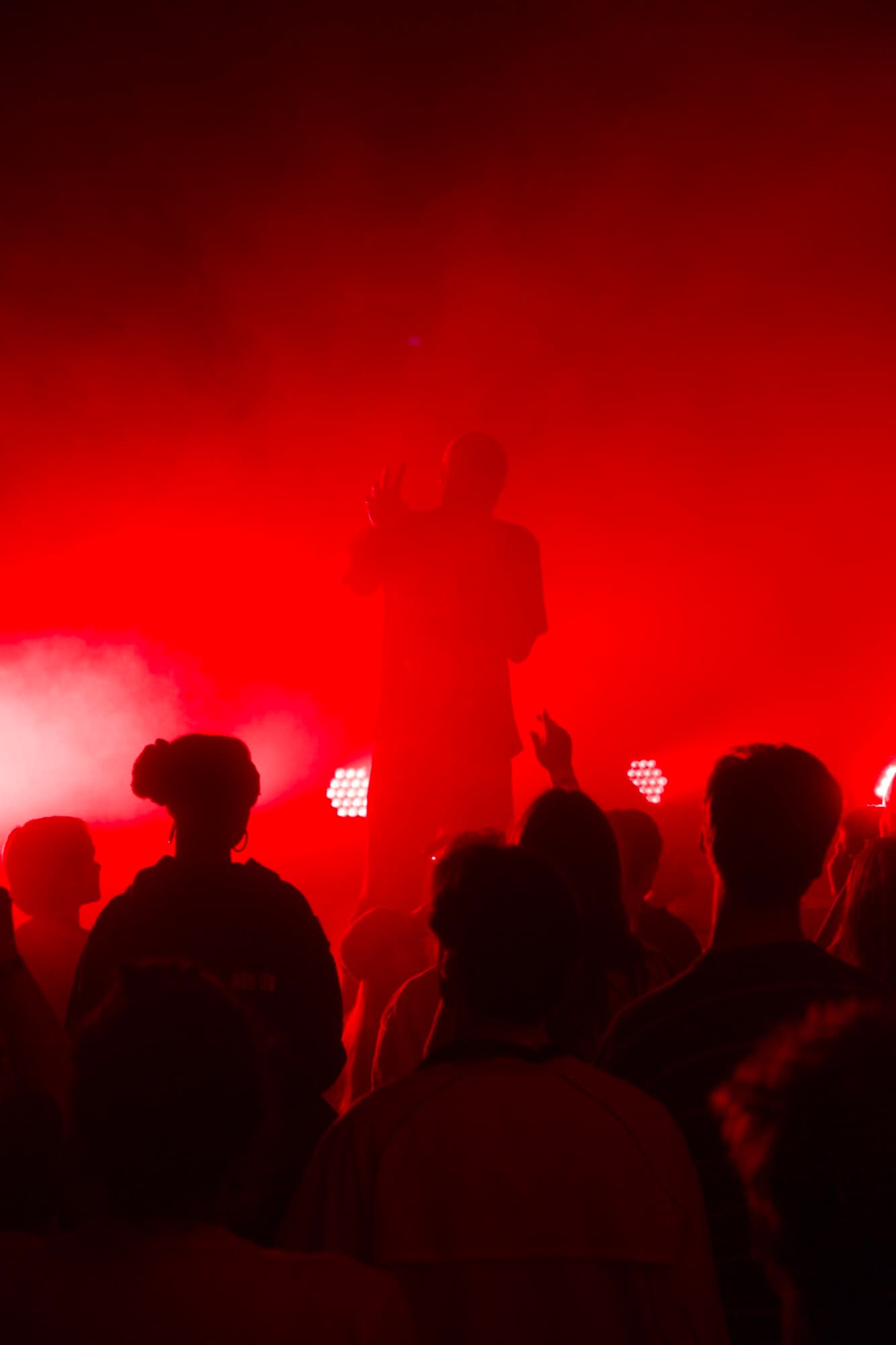 Under the stage lights